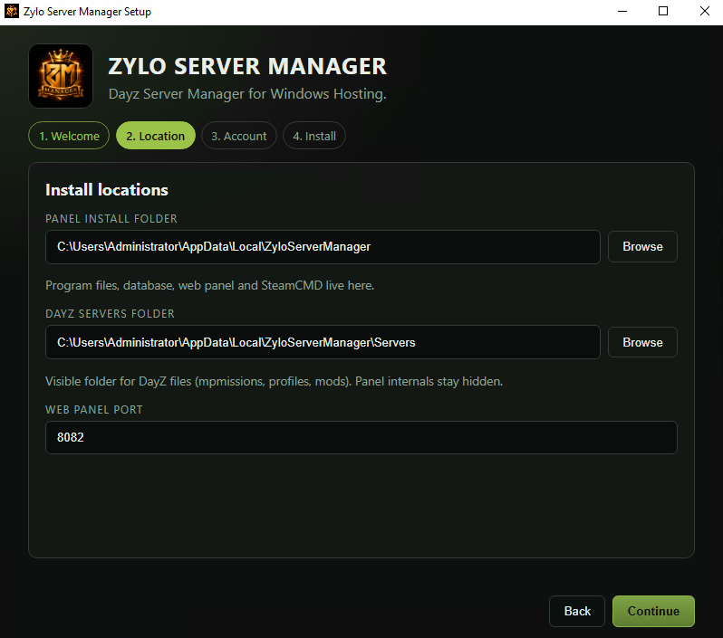 Zylo Server Manager screenshot 1